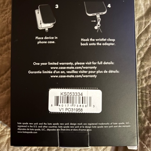 KATE SPADE PHONE CHARM WRISTLET - Picture 11 of 13